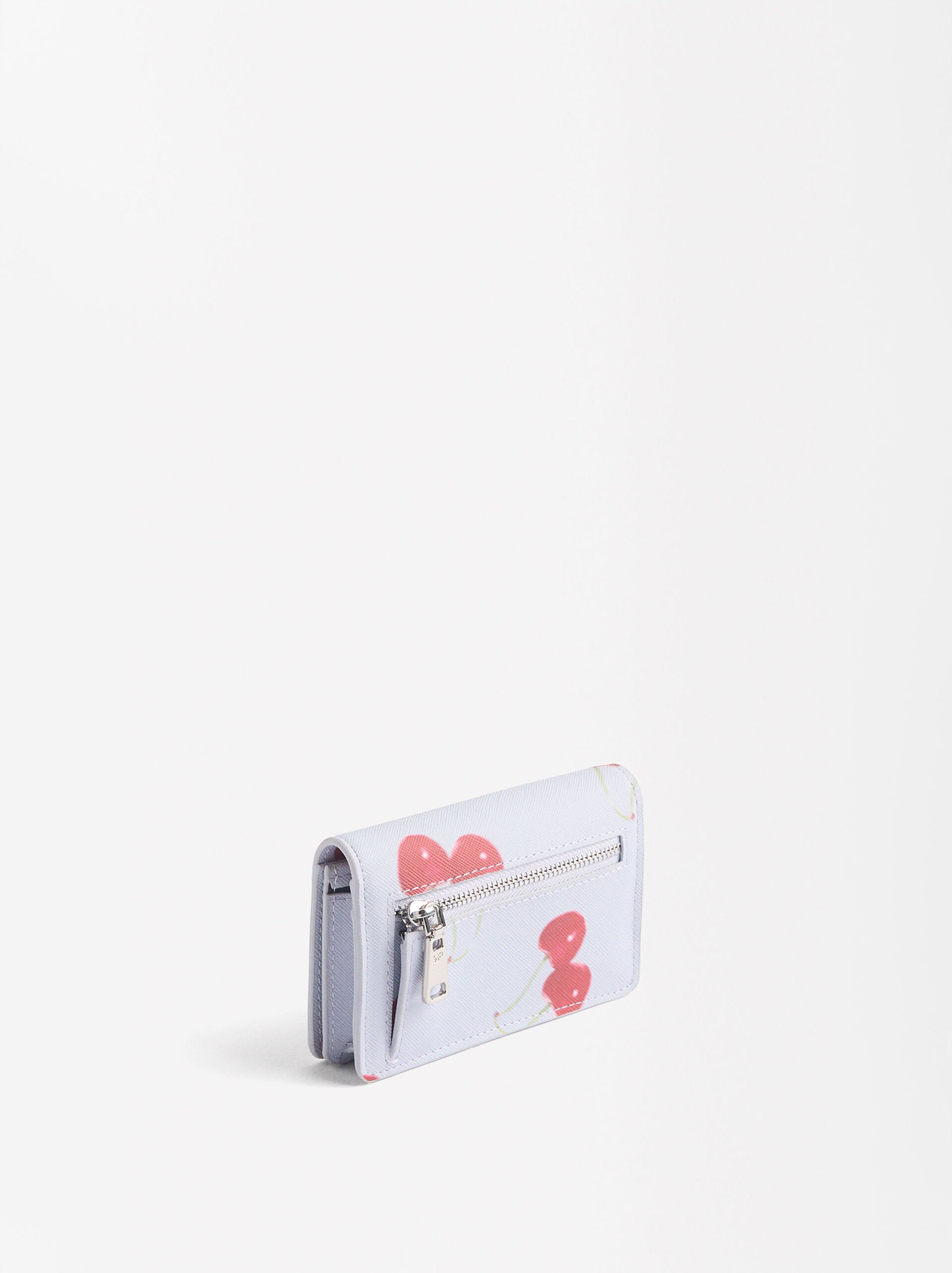 Cherry print cardholder image number 2.0