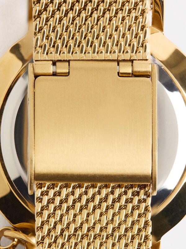 Watch with stainless steel wristband