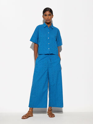 Perforated 100% Cotton Pants