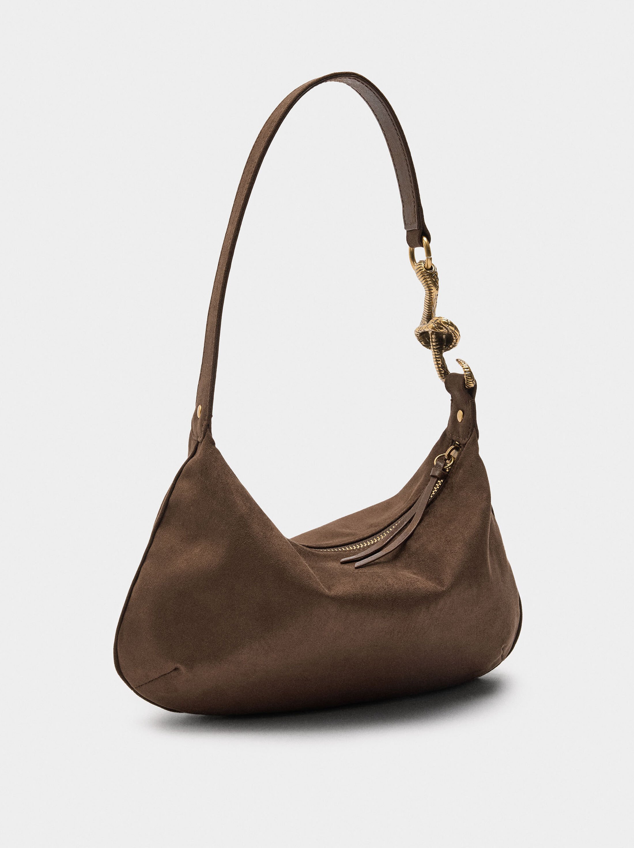 Shoulder bag with leather-effect image number 2.0