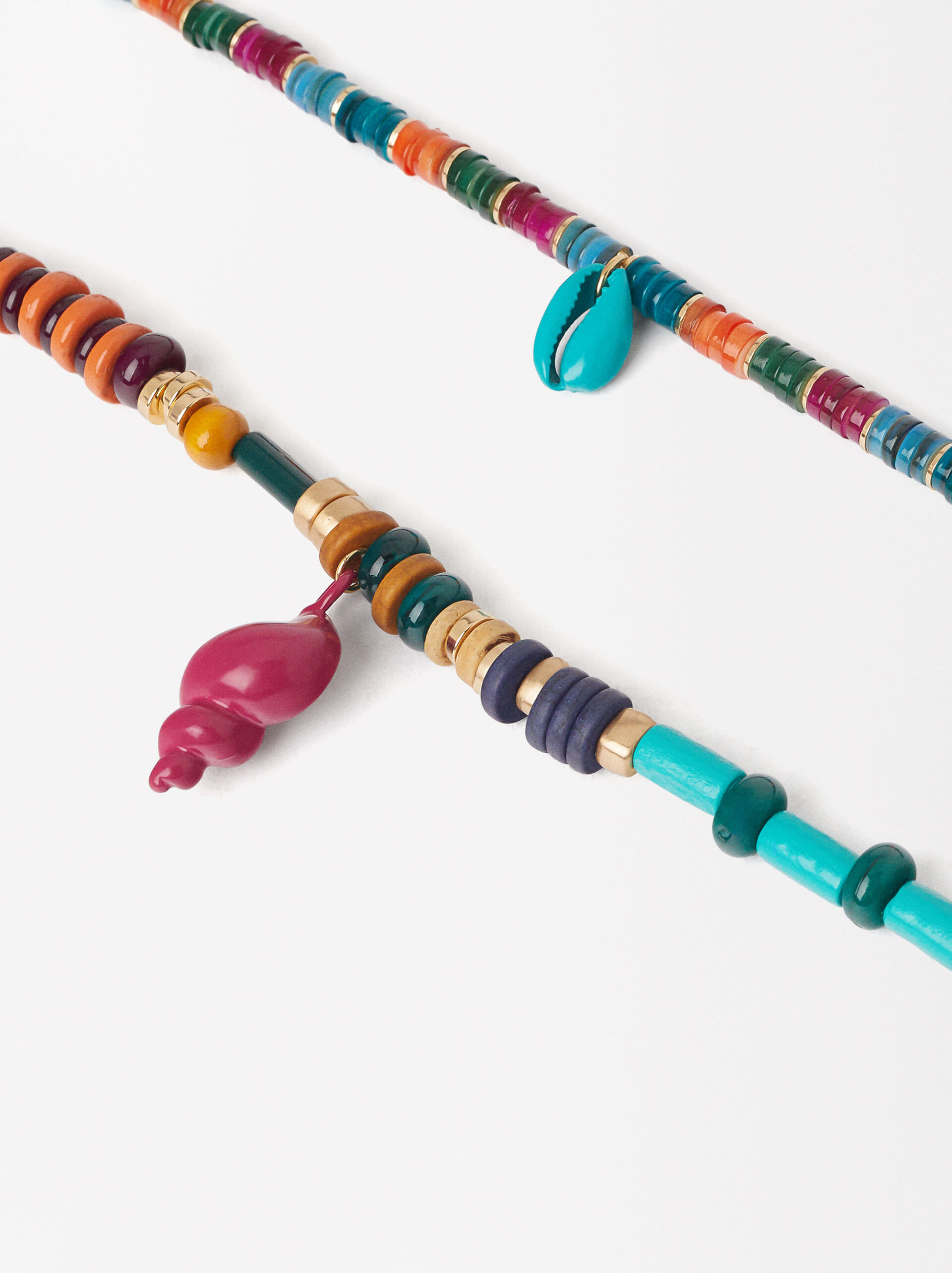 Multicolor Double Necklace image number 2.0