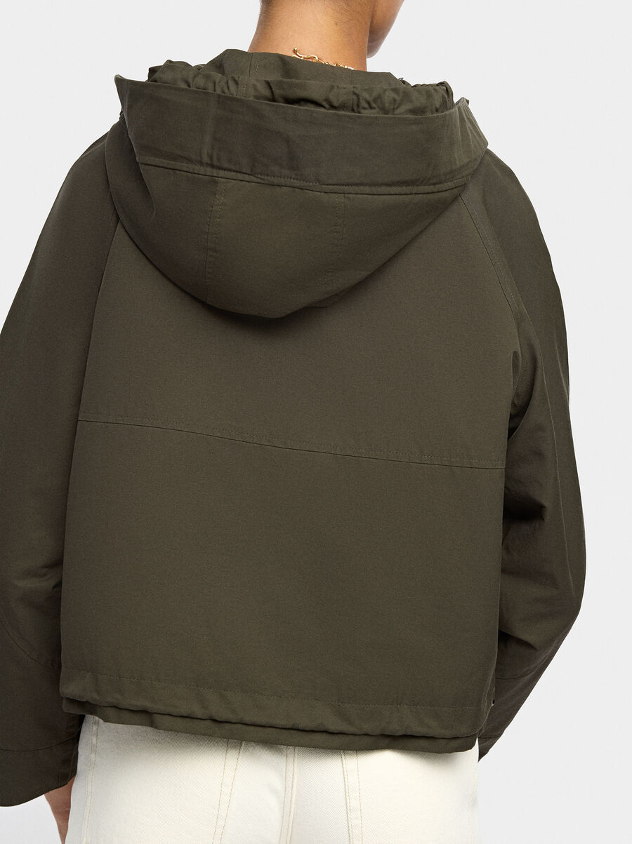 Light parka with hood