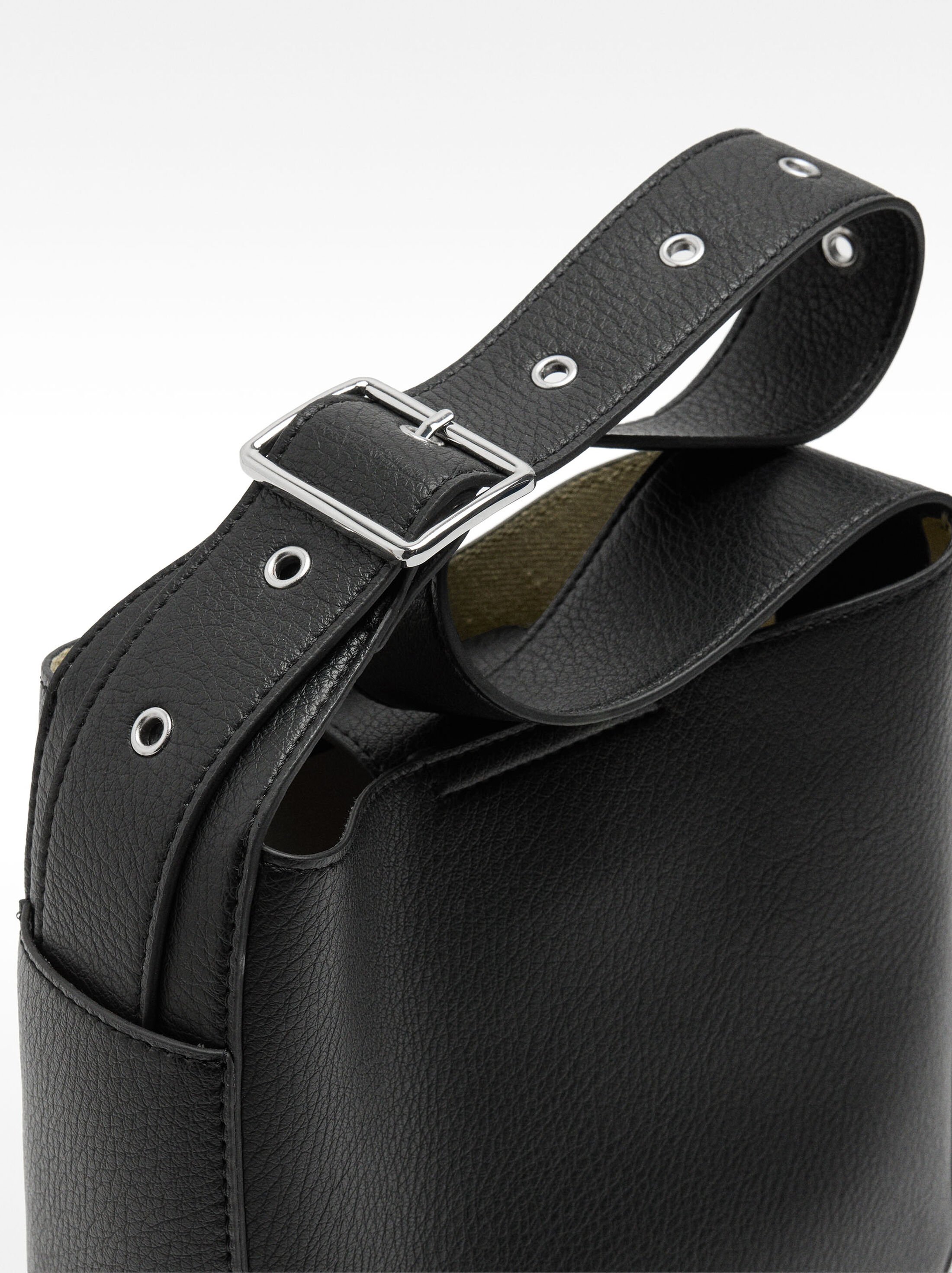 Shoulder bag with texture image number 1.0