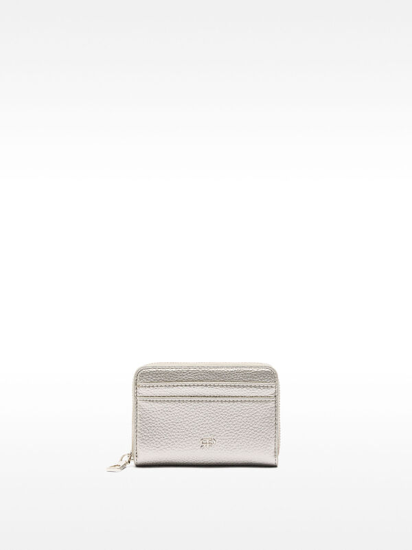 Wallet with zip fastening