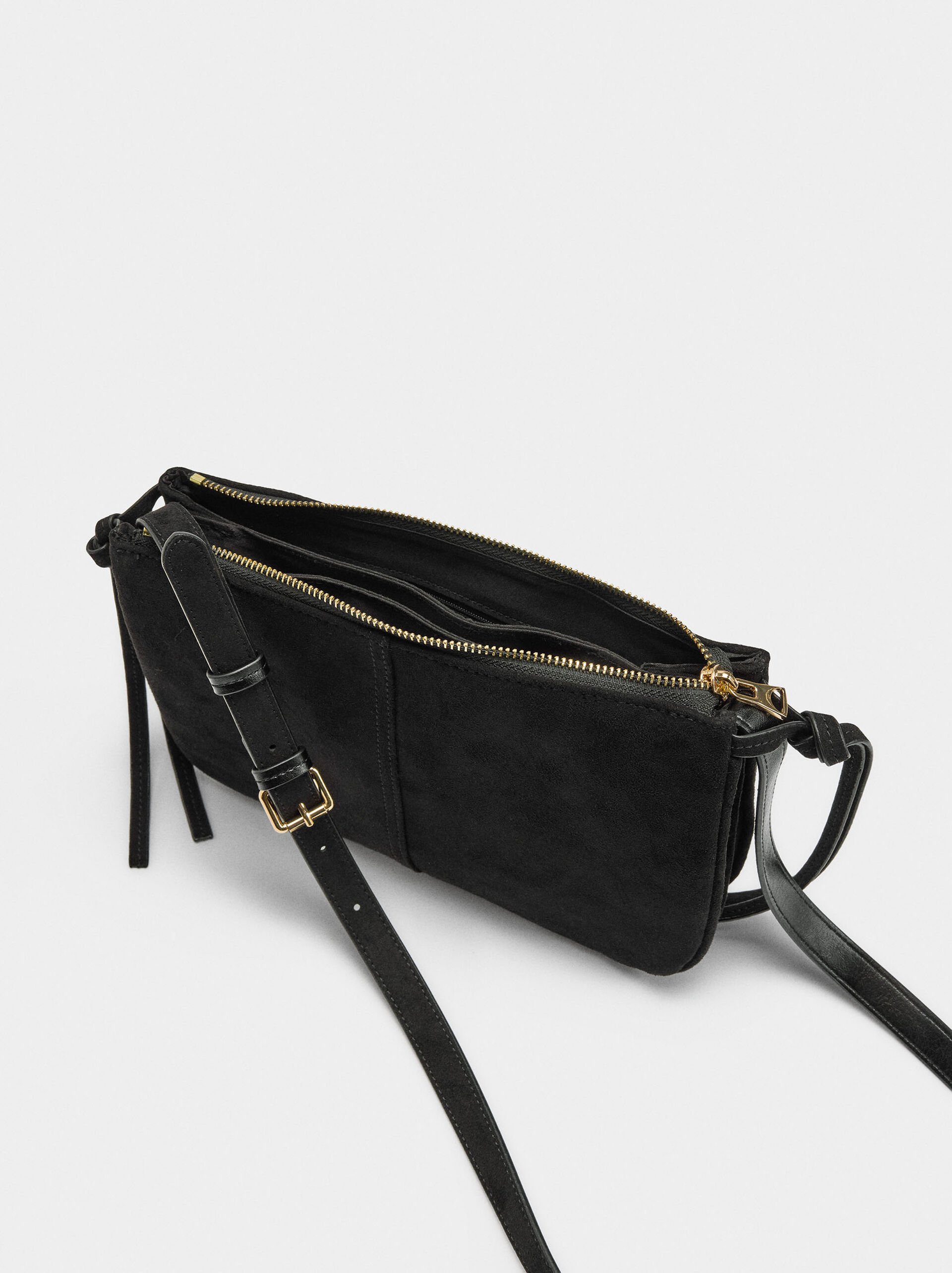 Crossbody bag suede effect image number 3.0