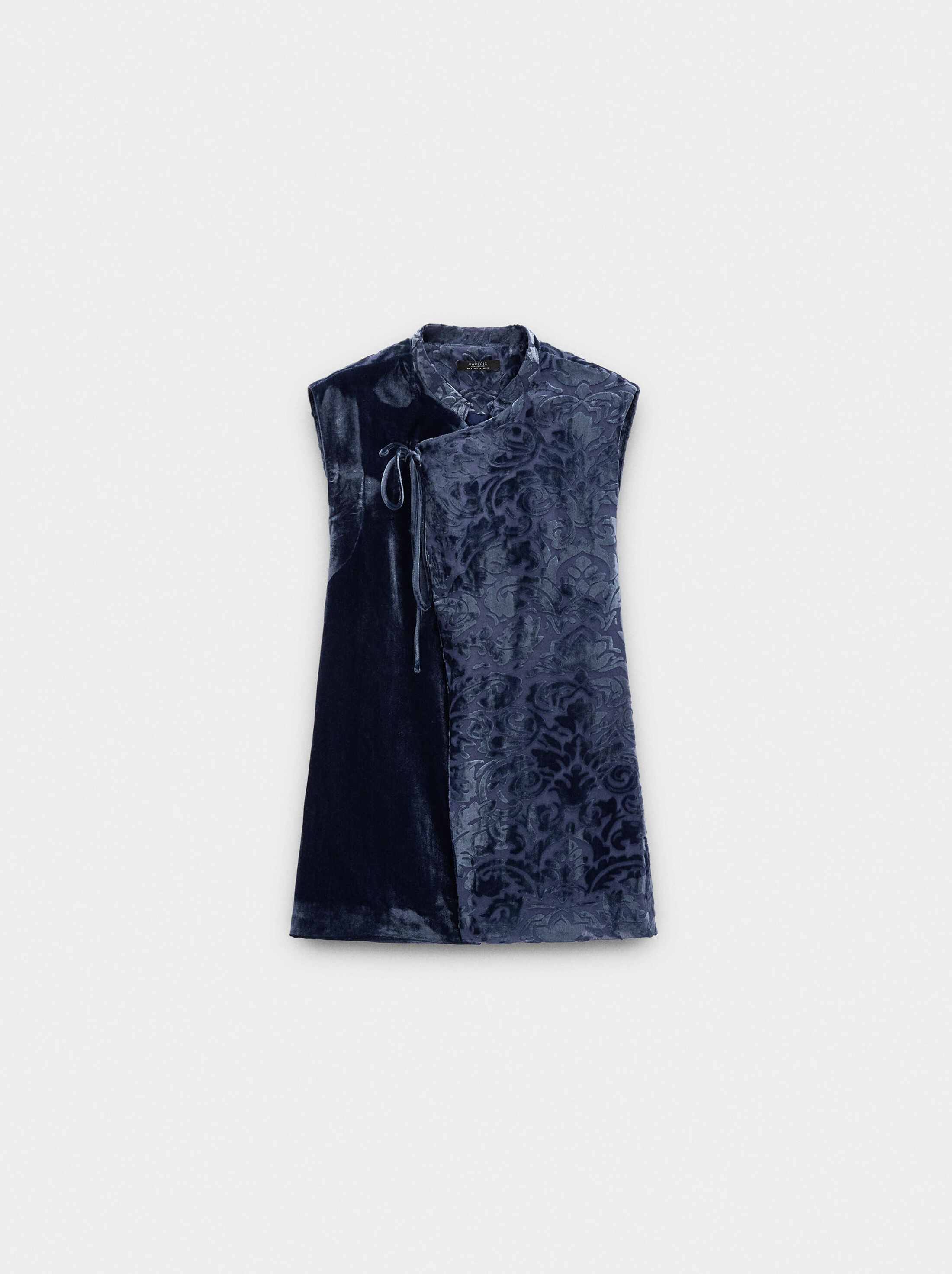 Jacquard top with crossover image number 5.0