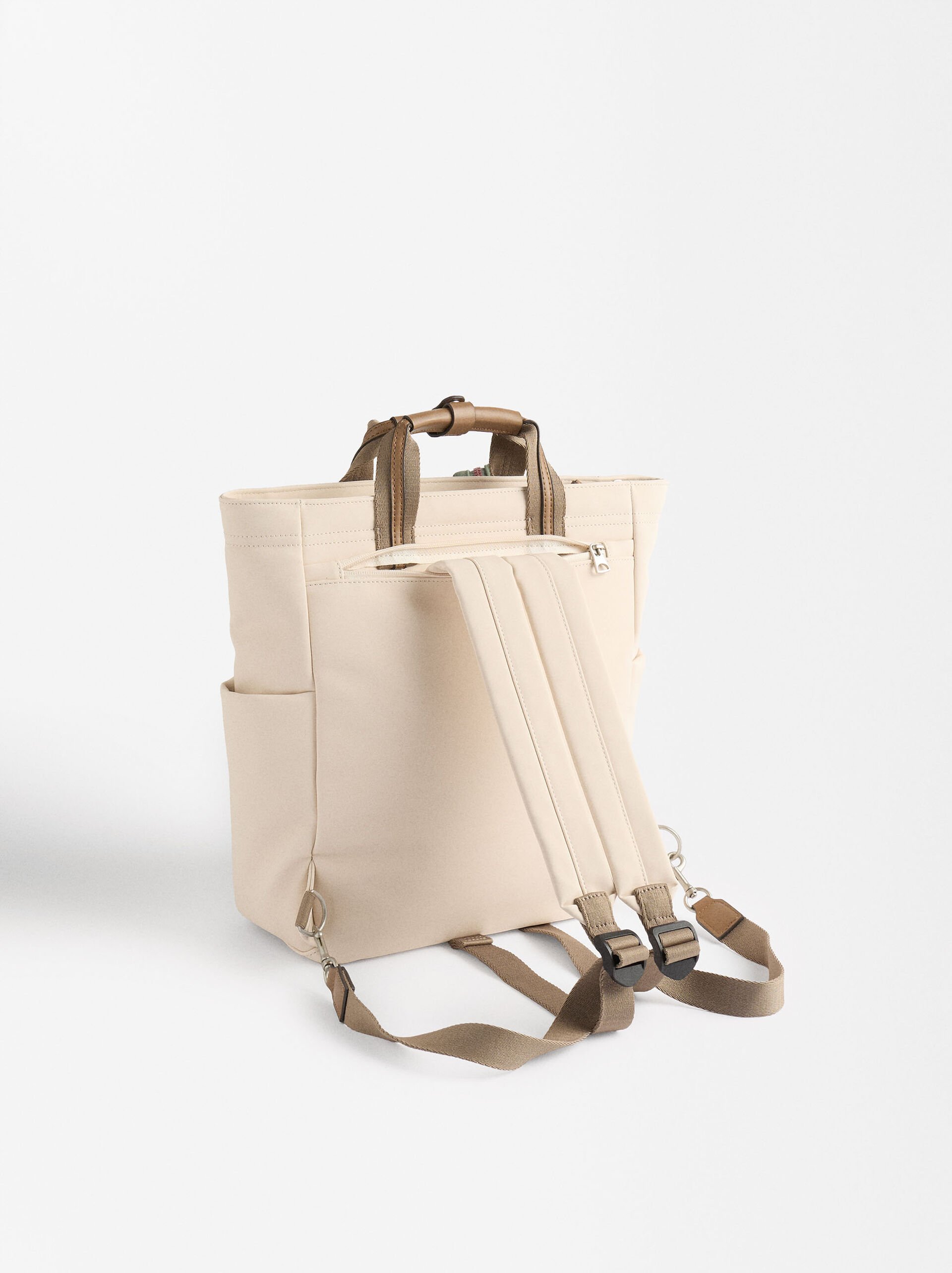 Nylon-effect backpack for 13" laptop image number 3.0