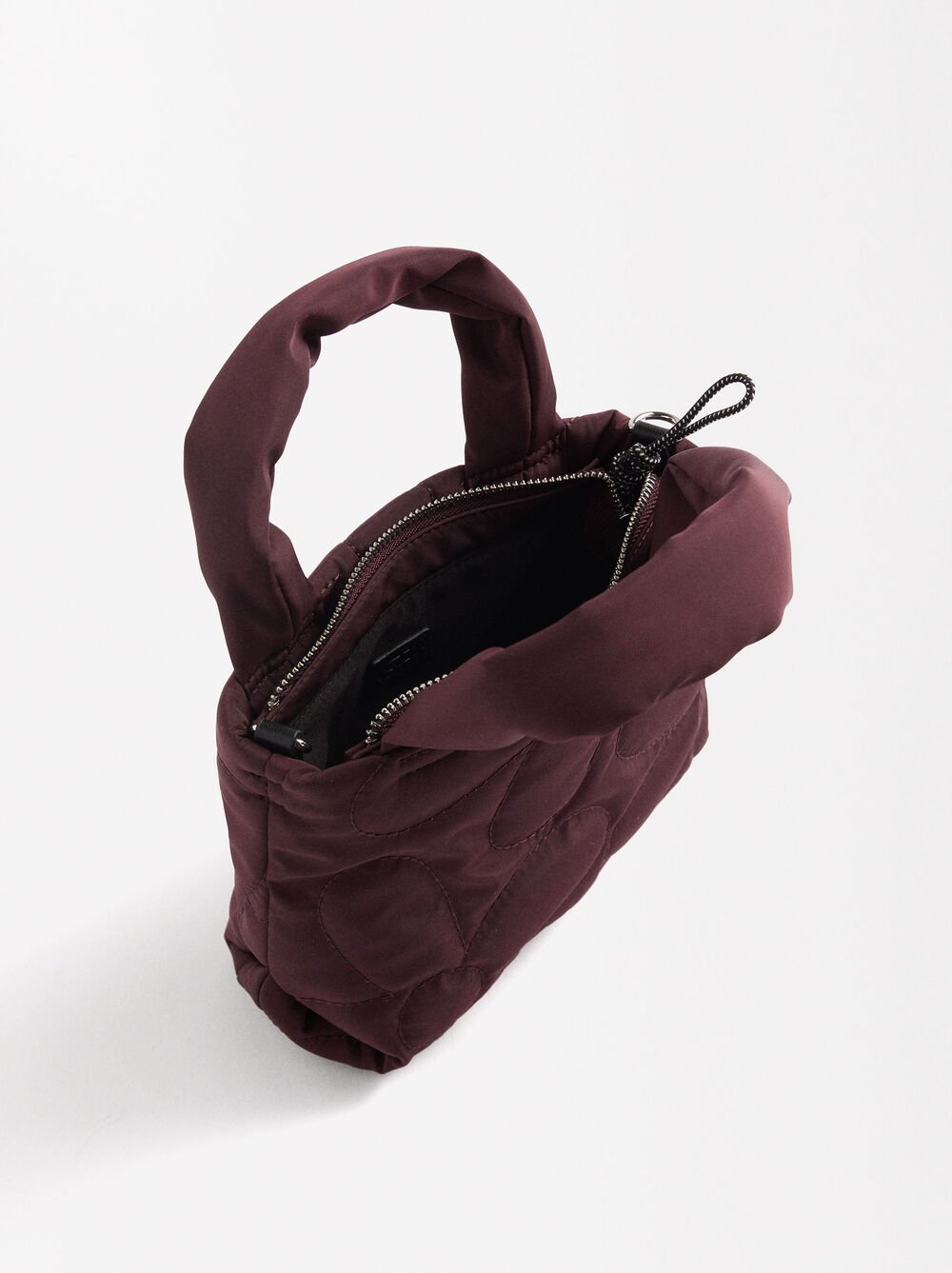 Borsa tote in nylon trapuntato