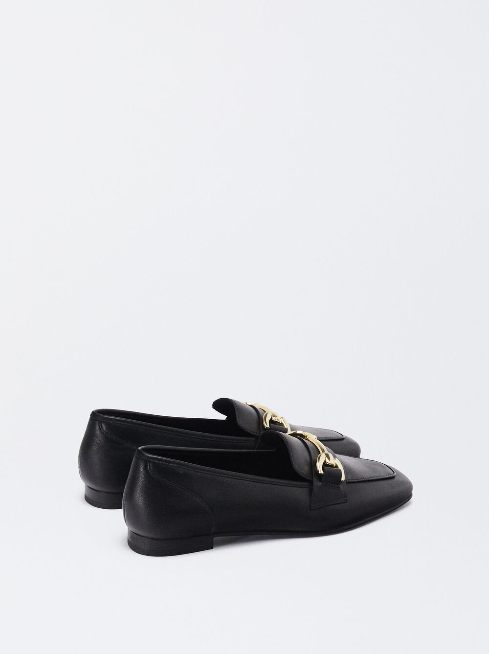 Leather Loafers With Buckle