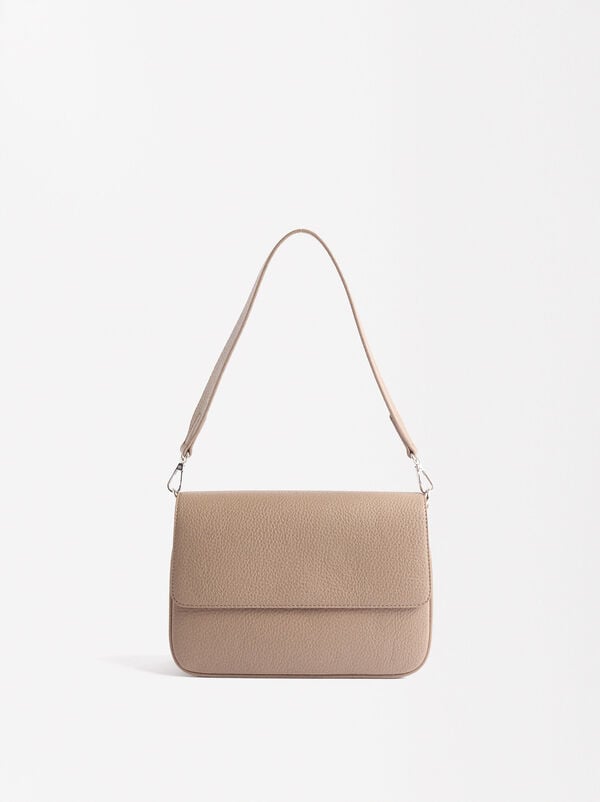 Crossbag with flap closure