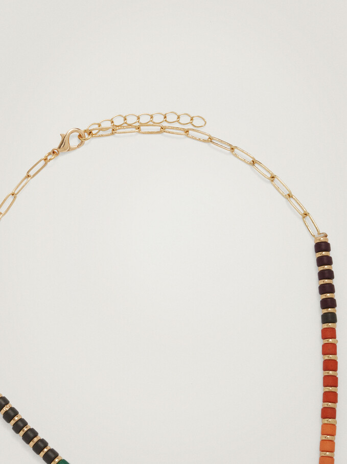 Necklace With Stone, Multicolor, hi-res