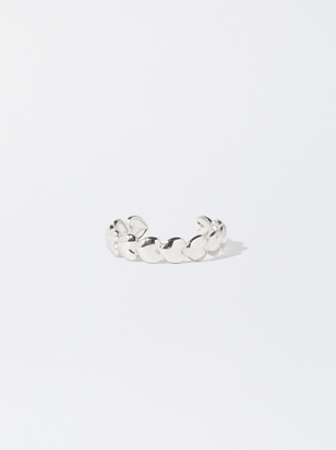 Stainless Steel Ring With Hearts, , hi-res