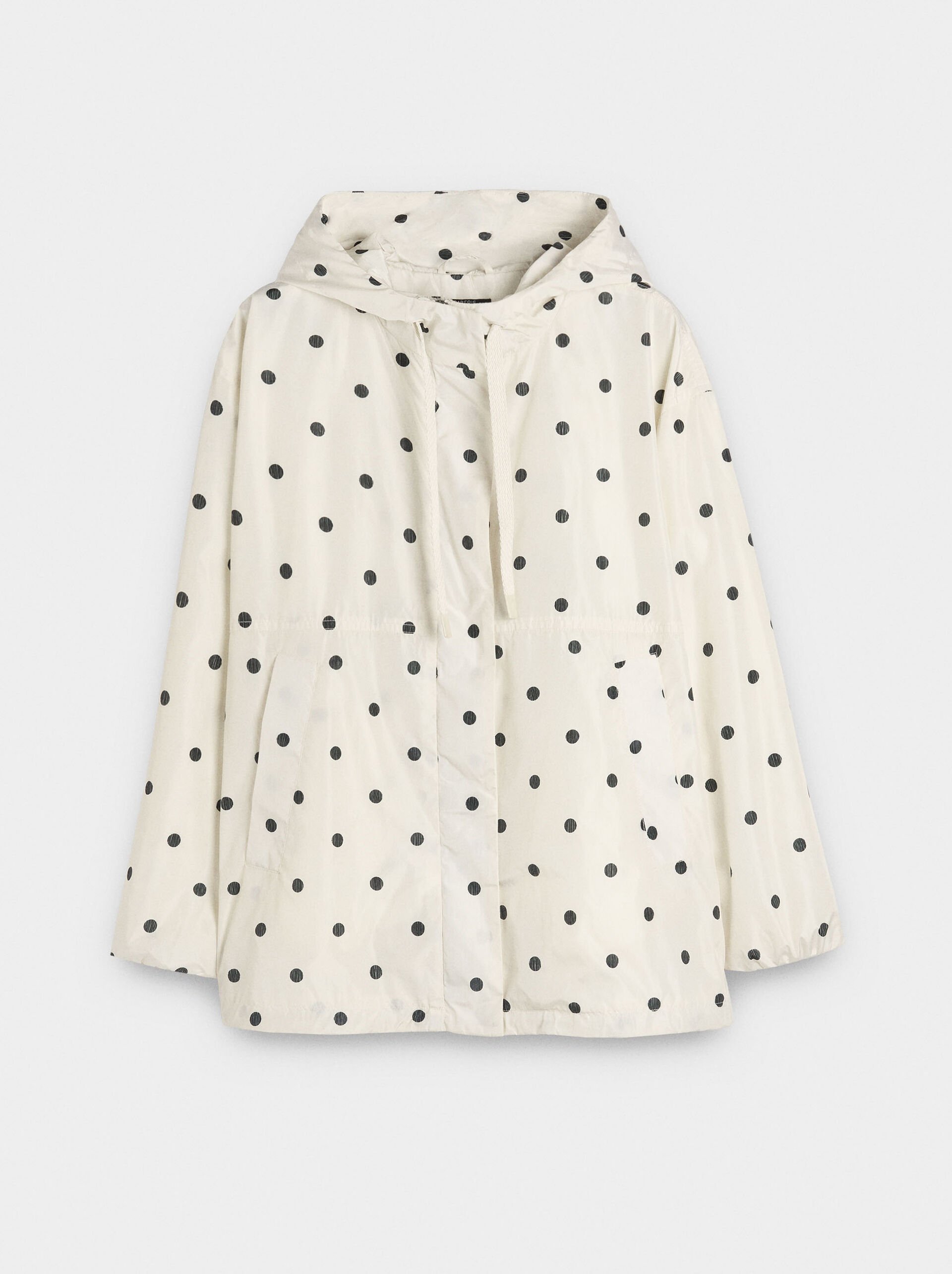 Parka à pois avec capuche image number 5.0
