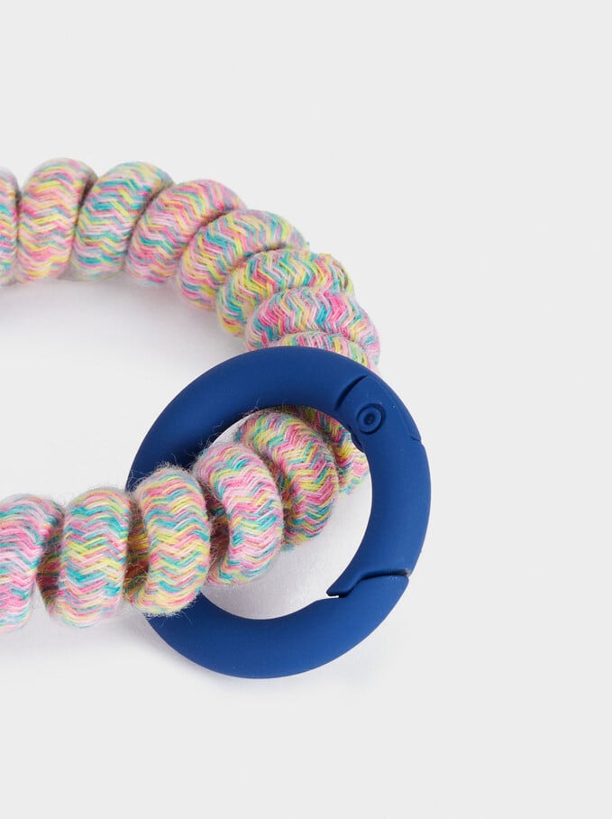 Elastic Key Ring, Multicolor, hi-res