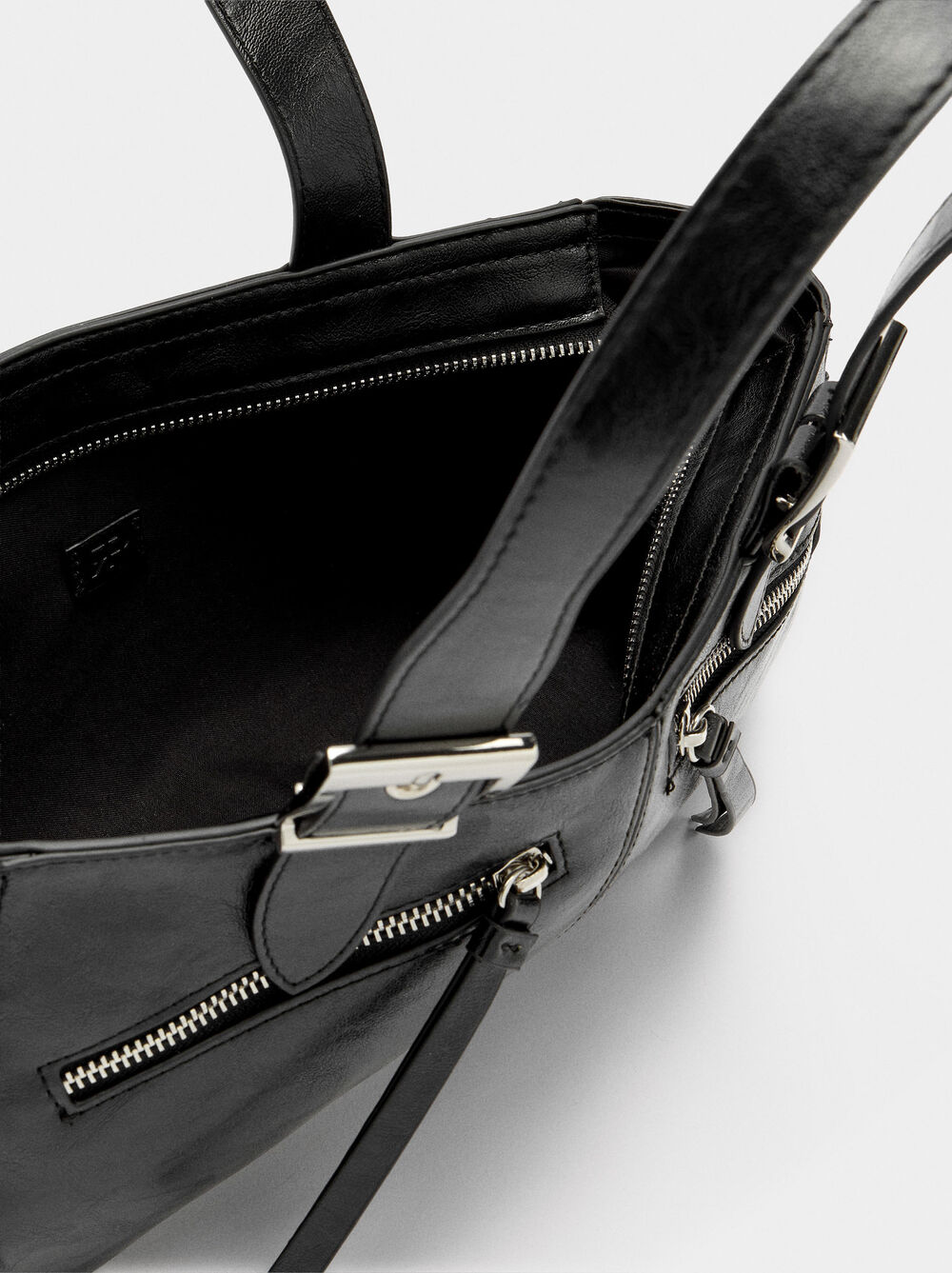 Sac à l'épaule effet craquelé