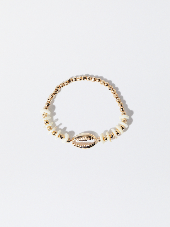 Seashell Bracelet, Golden, hi-res