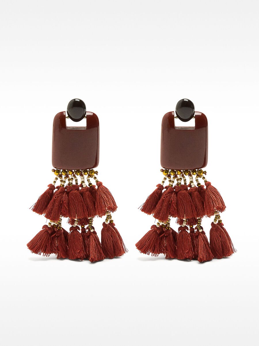 Pendientes maxi con borlas