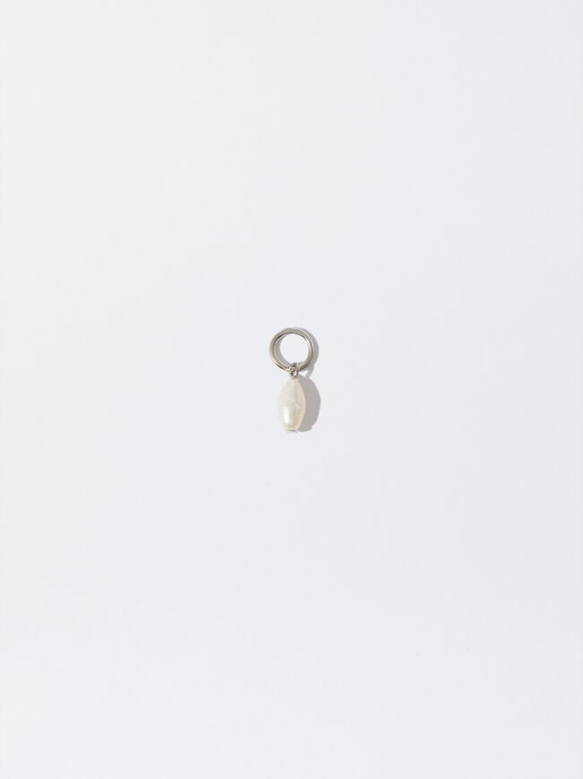 925 Silver Fresh Water Pearl Charm image number 0.0