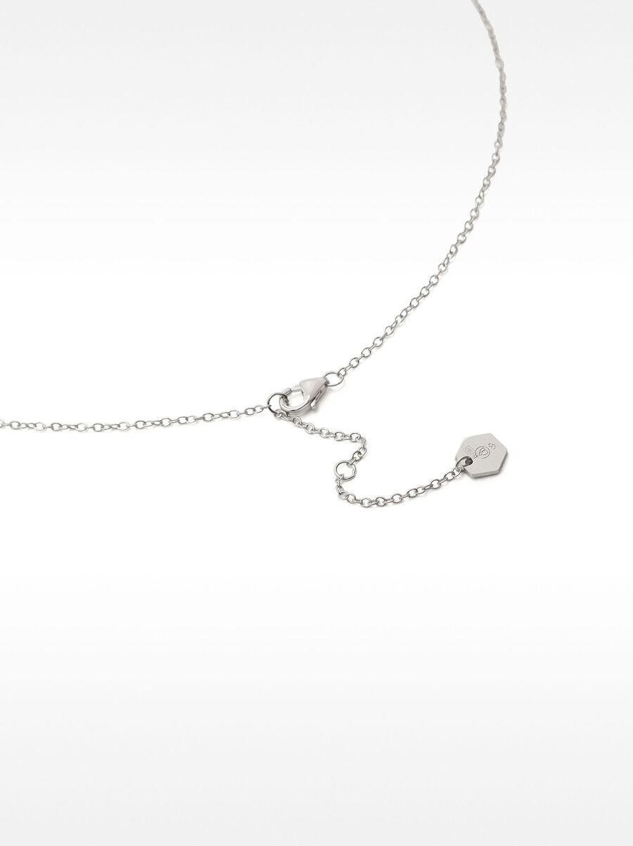 Necklace with bars and zirconia – 925 sterling silver