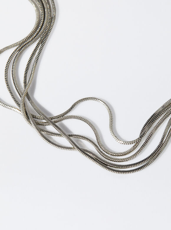 Silver-Plated Bracelet, Silver, hi-res