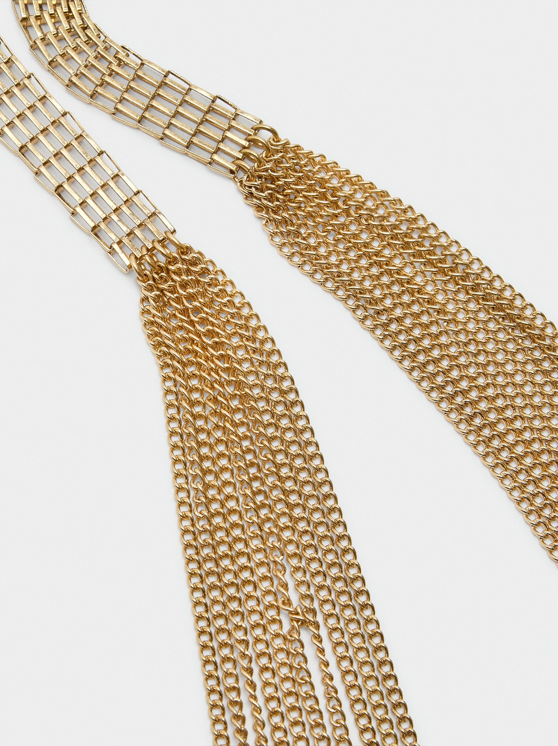 Long multi-chain necklace image number 1.0