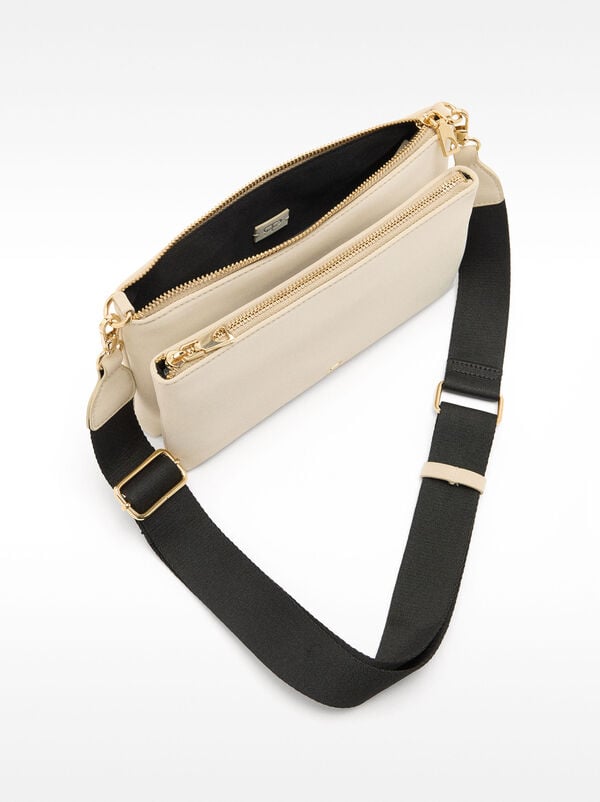 Crossbody bag with soft texture
