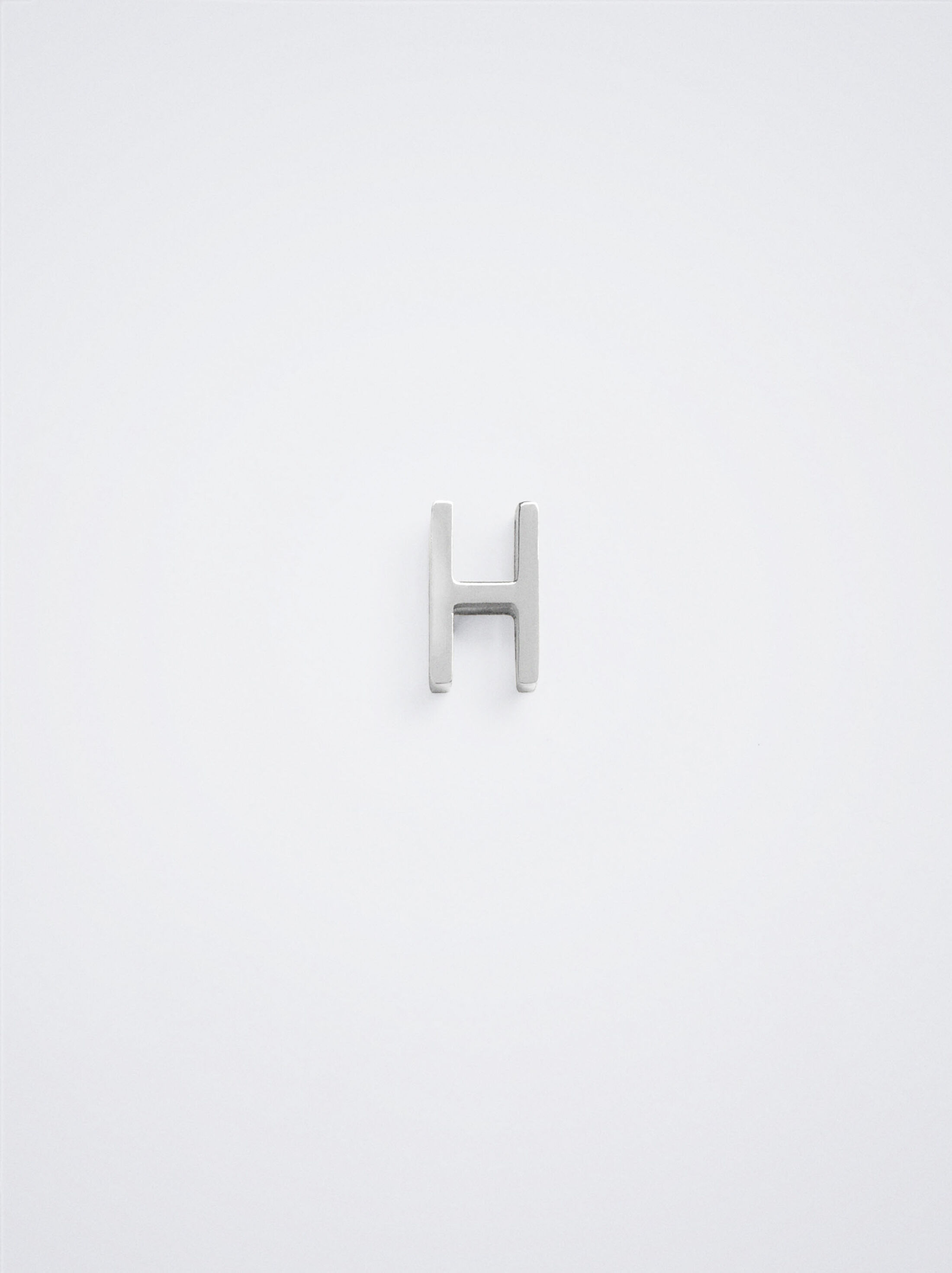 Letter A stainless steel charm image number 0.0