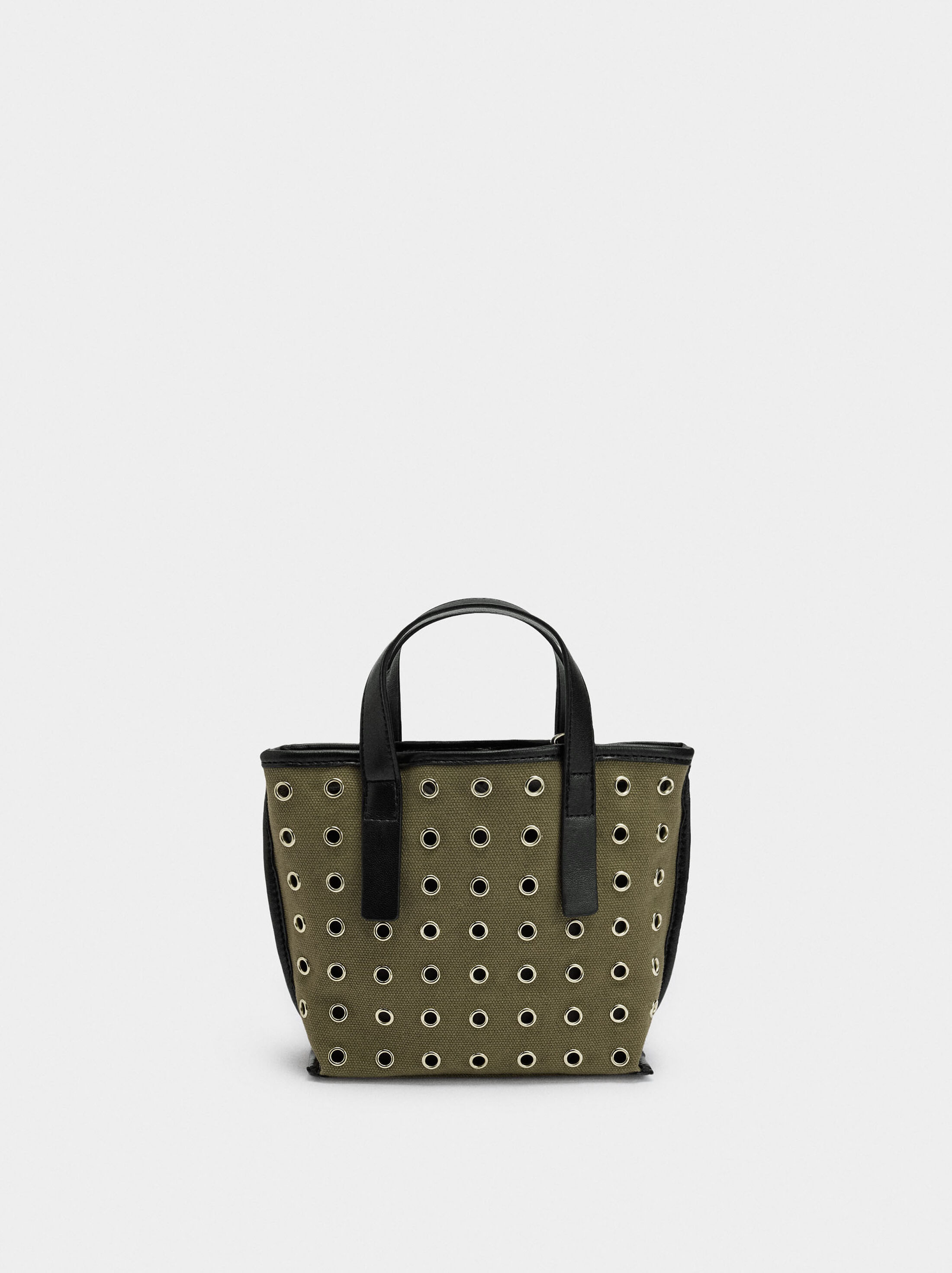 Tote bag with studs and inner pouch image number 0.0