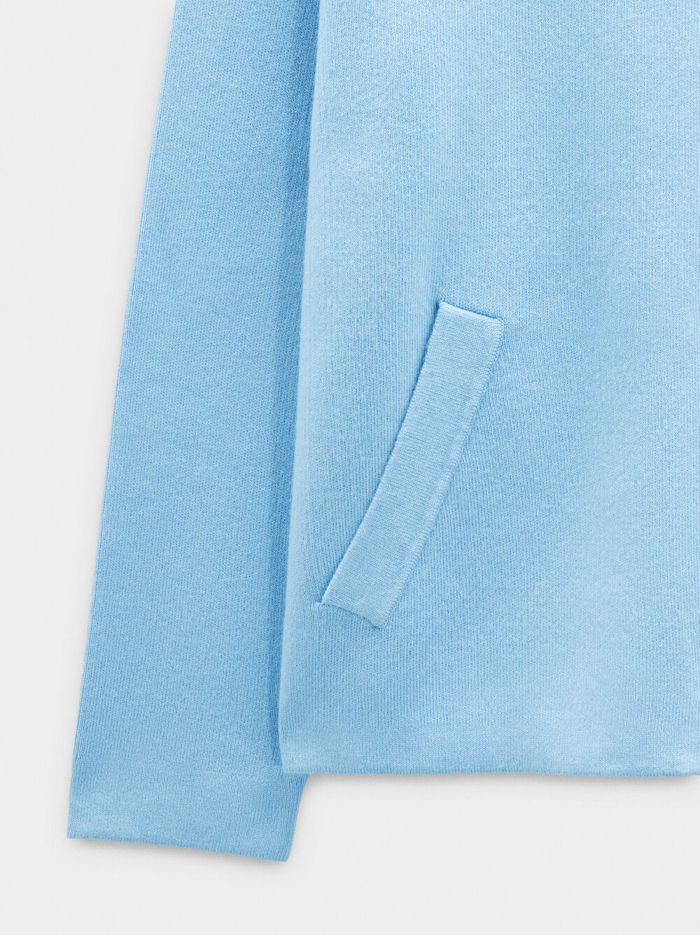 Zipped knit cardigan