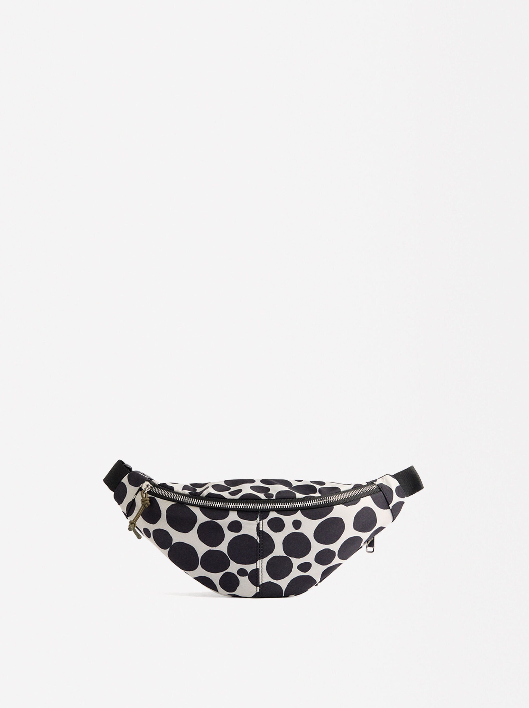 Bolso de cintura de nylon estampada image number 0.0