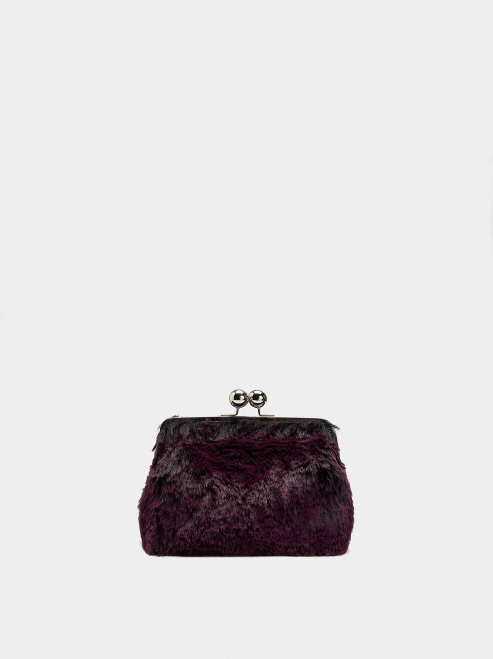 Party bag with fur effect