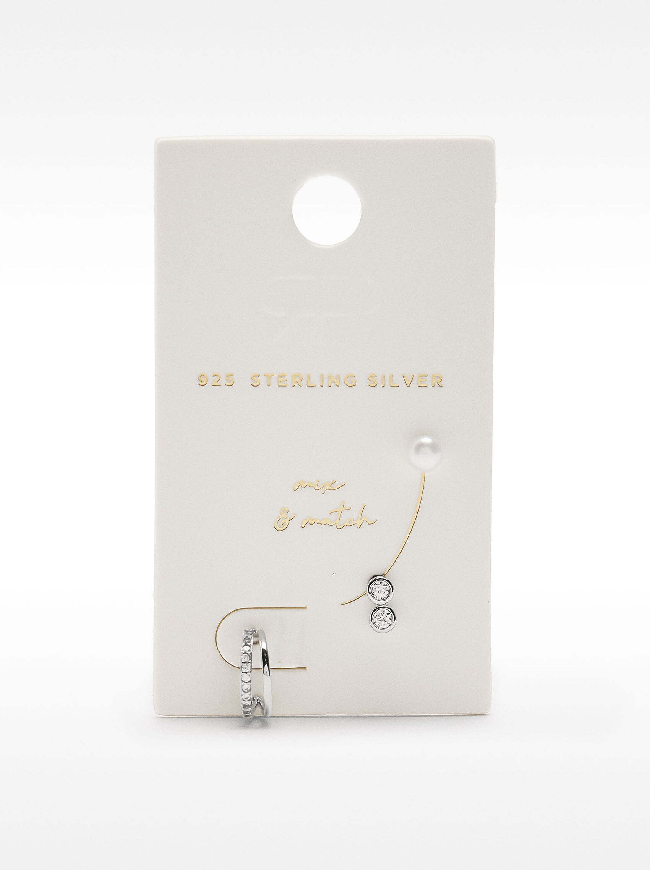 Earring set with freshwater pearl – 925 sterling silver image number 4.0