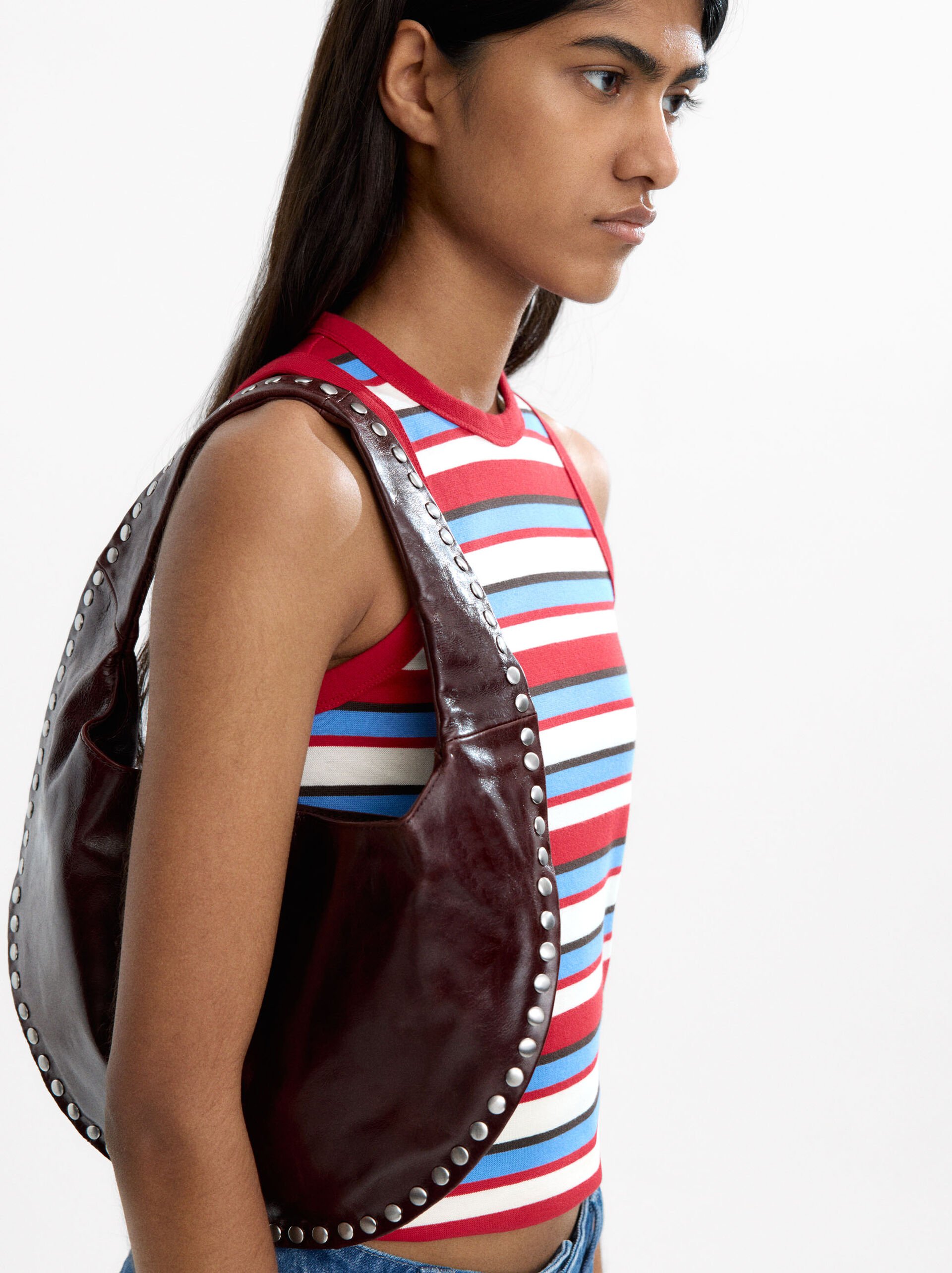 Borsa spalla hobo in pelle image number 1.0