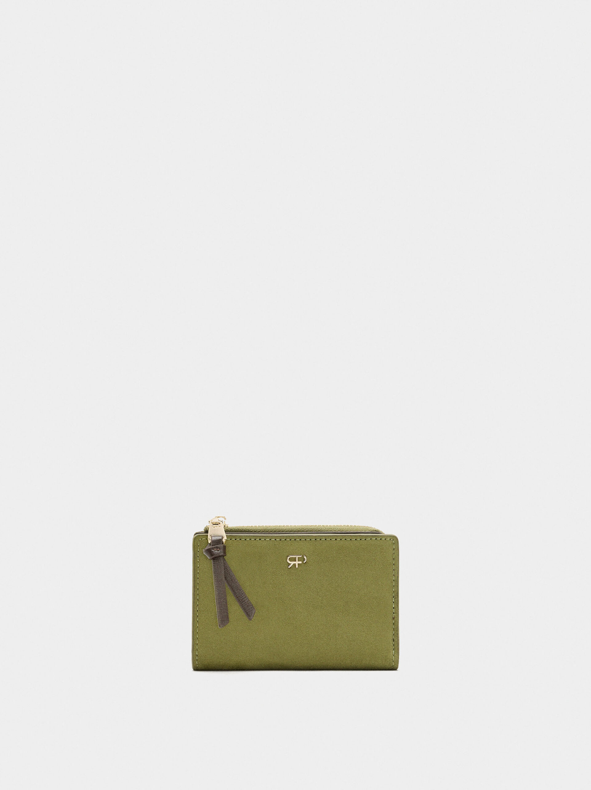 Wallet with suede effect image number 0.0