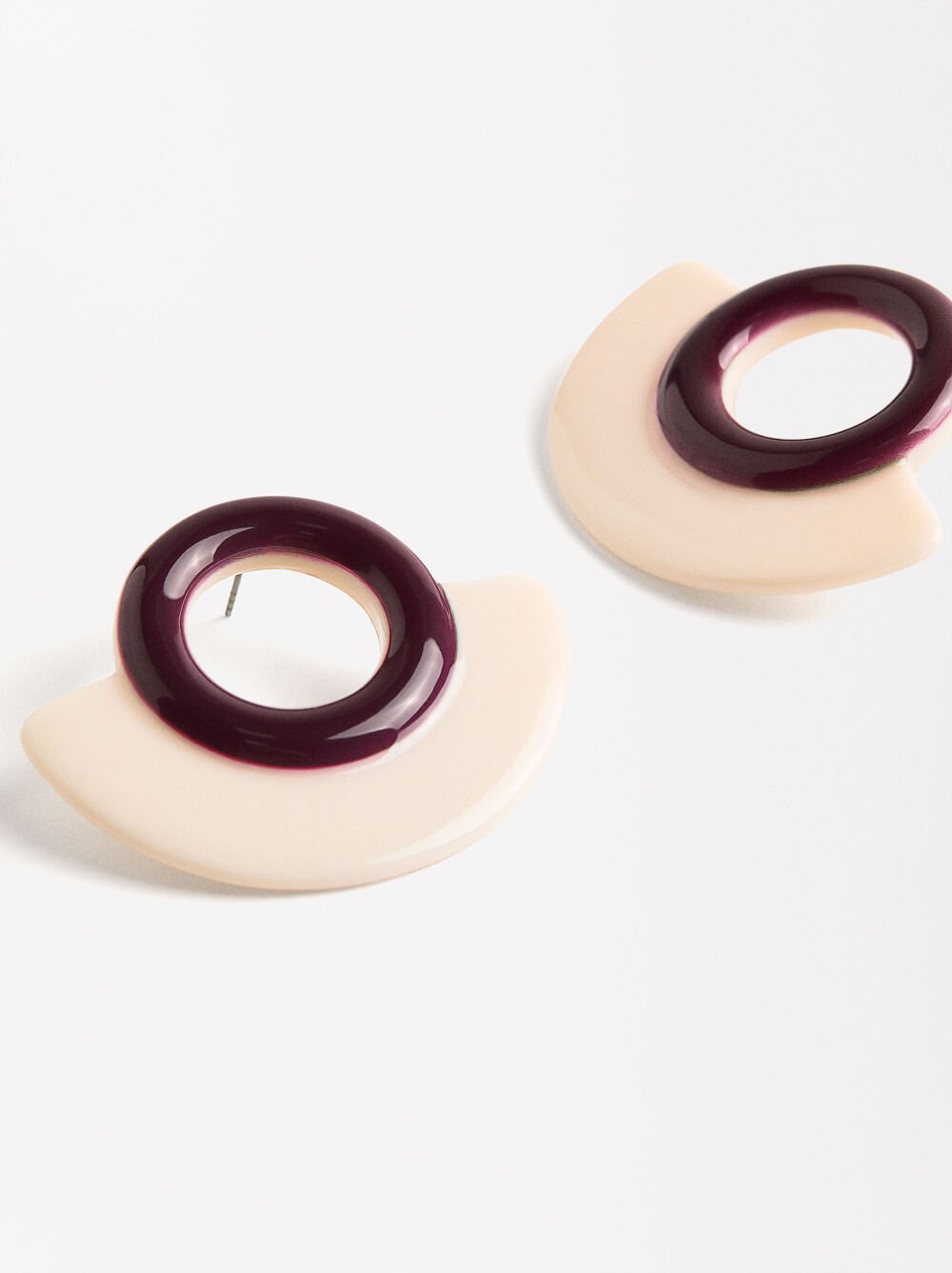 Maxi enamel earrings