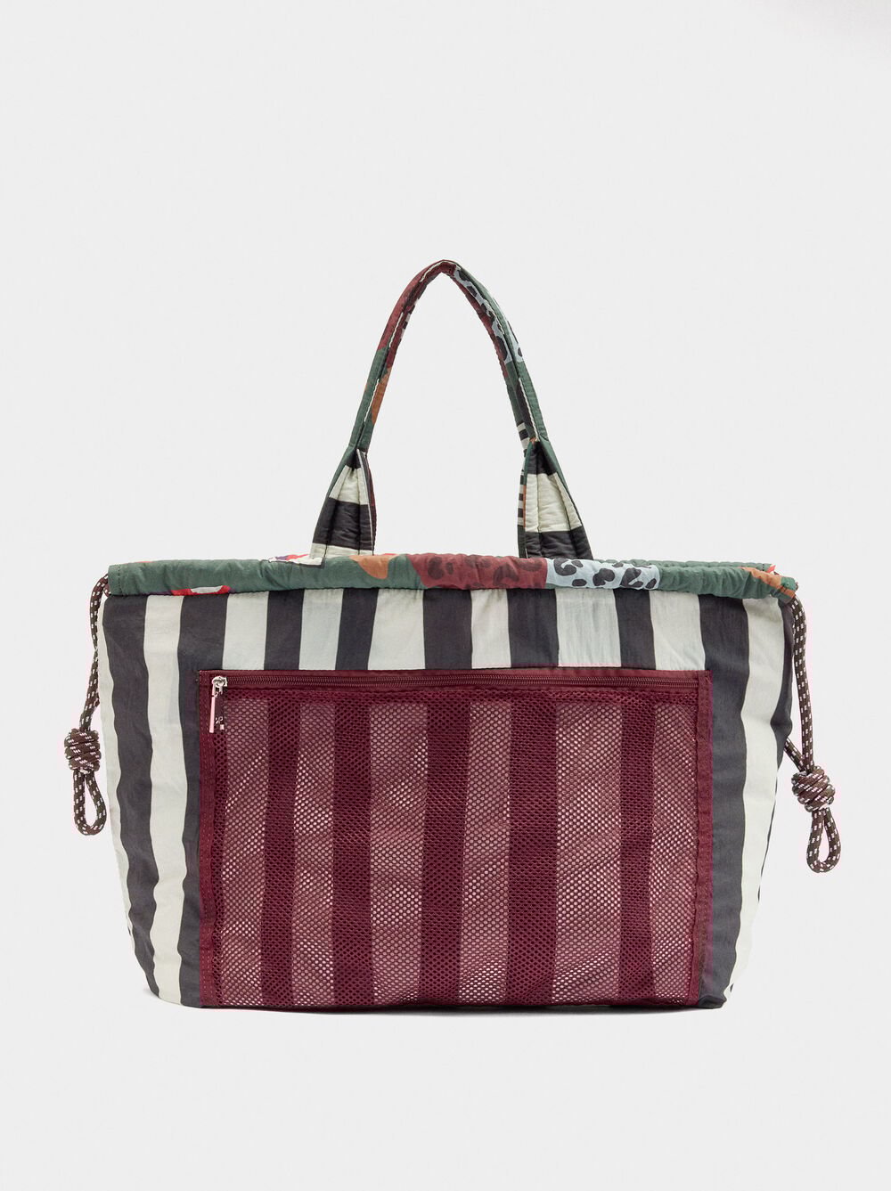 Shopper-Tasche aus bedrucktem, wendbarem Nylon