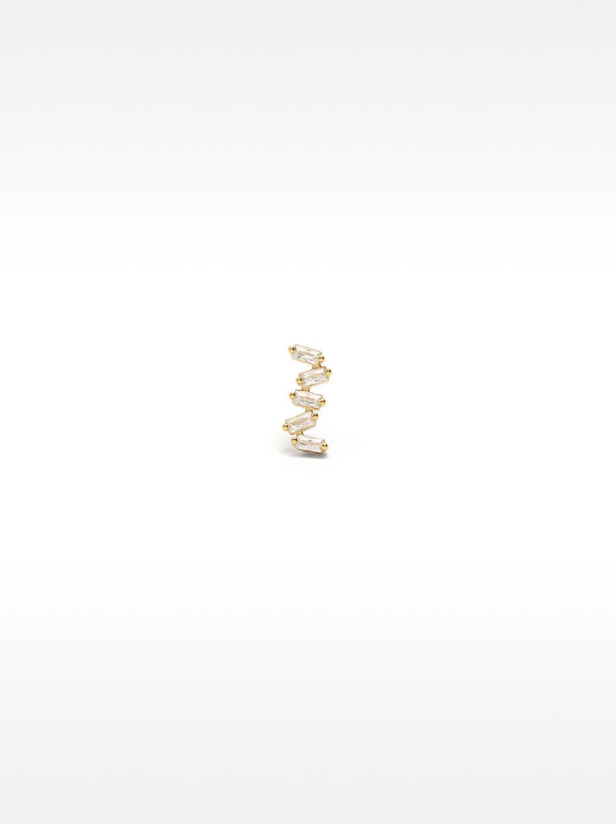 Orecchini zigzag con cristalli – argento sterling 925