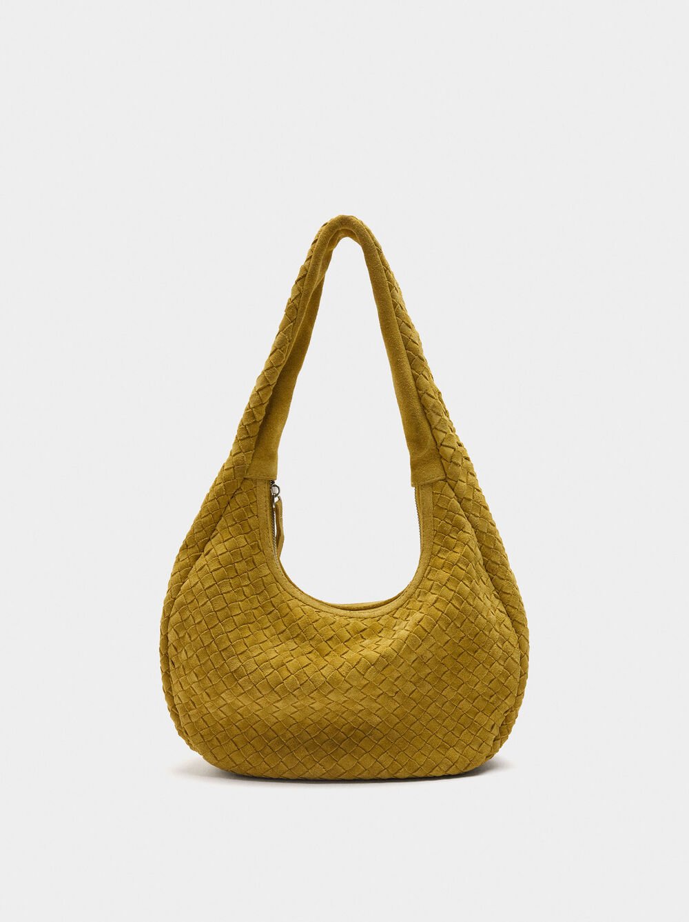 Sac hobo en cuir tressé