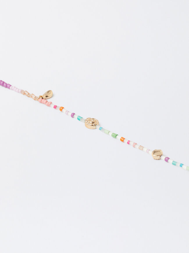 Anklet Multicoloured Bracelet With Beads