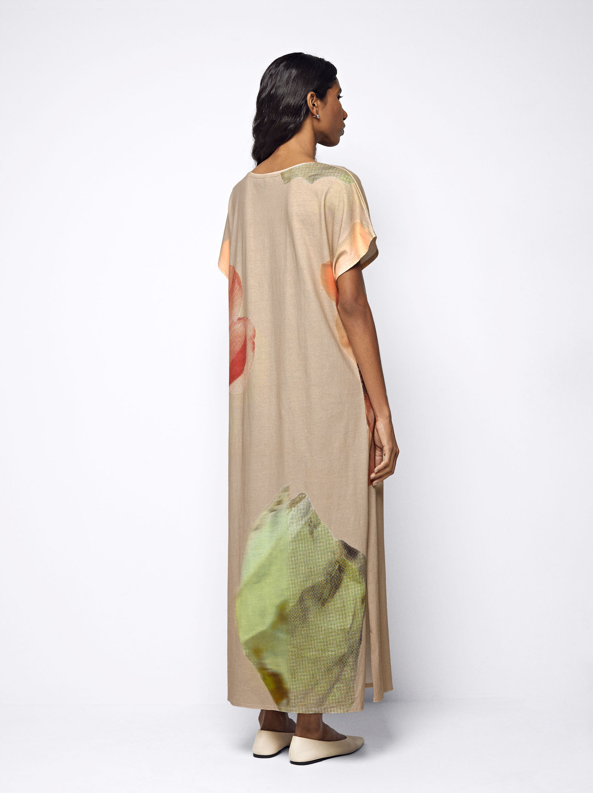 Langes Kleid Mit Print image number 3.0