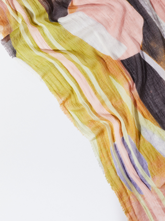 Modal Printed Scarf, Multicolor, hi-res