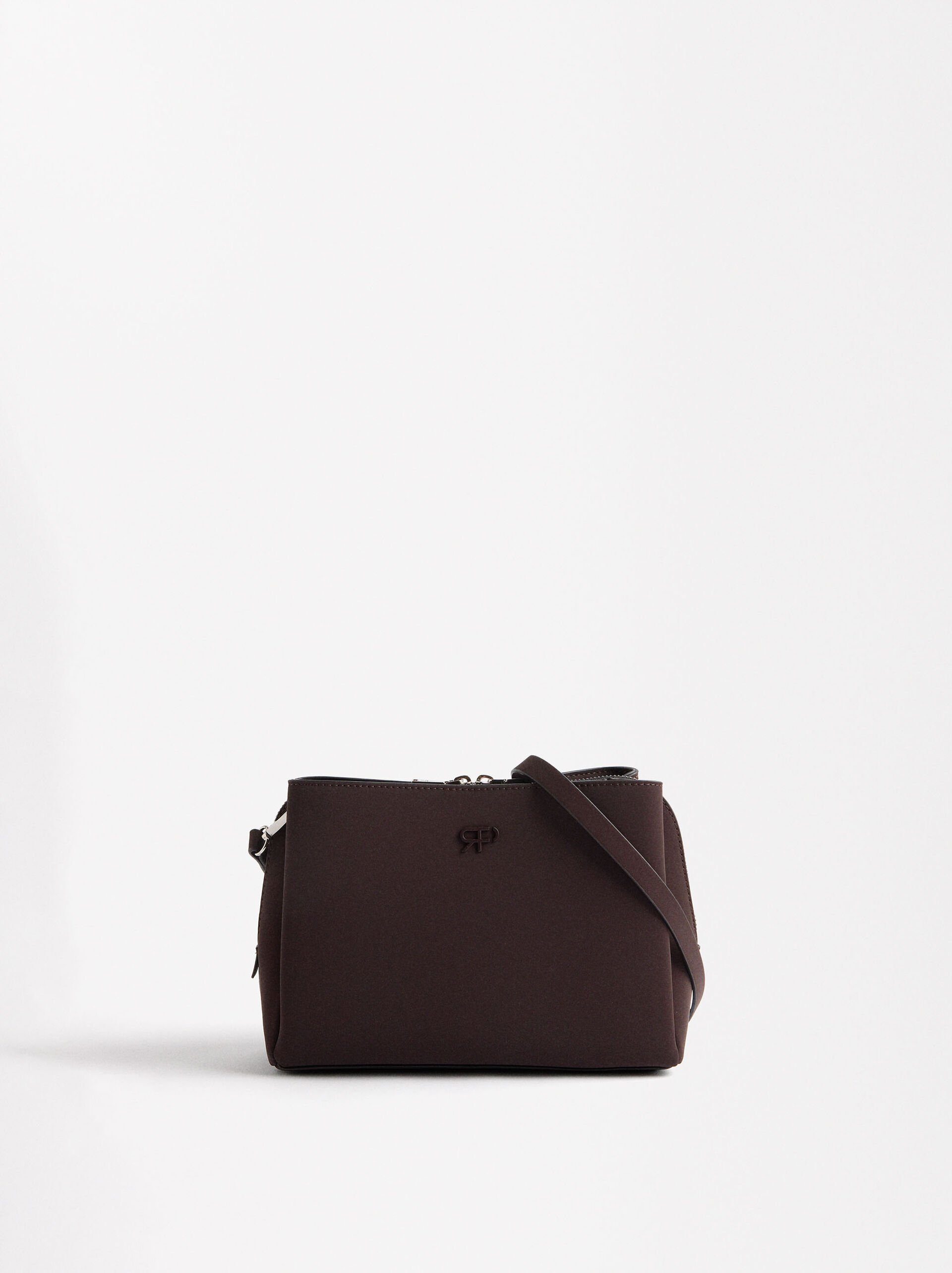 Bolso bandolera efecto aterciopelado image number 0.0