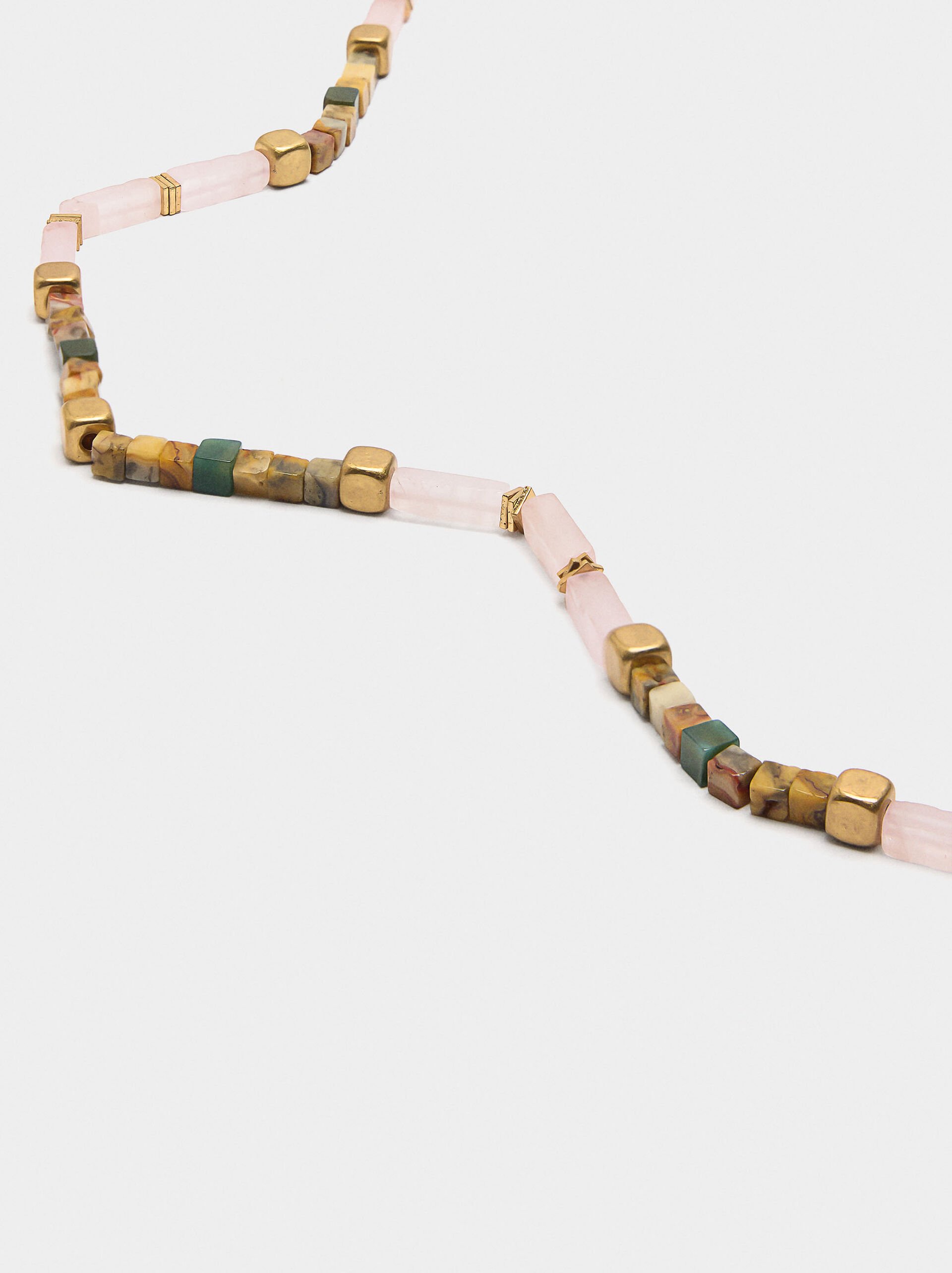 Short necklace with stones image number 1.0