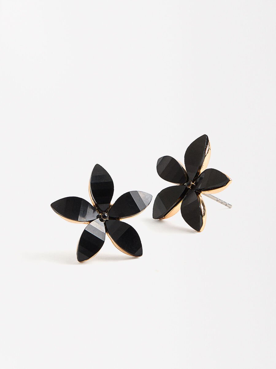 Pendientes flor con resina