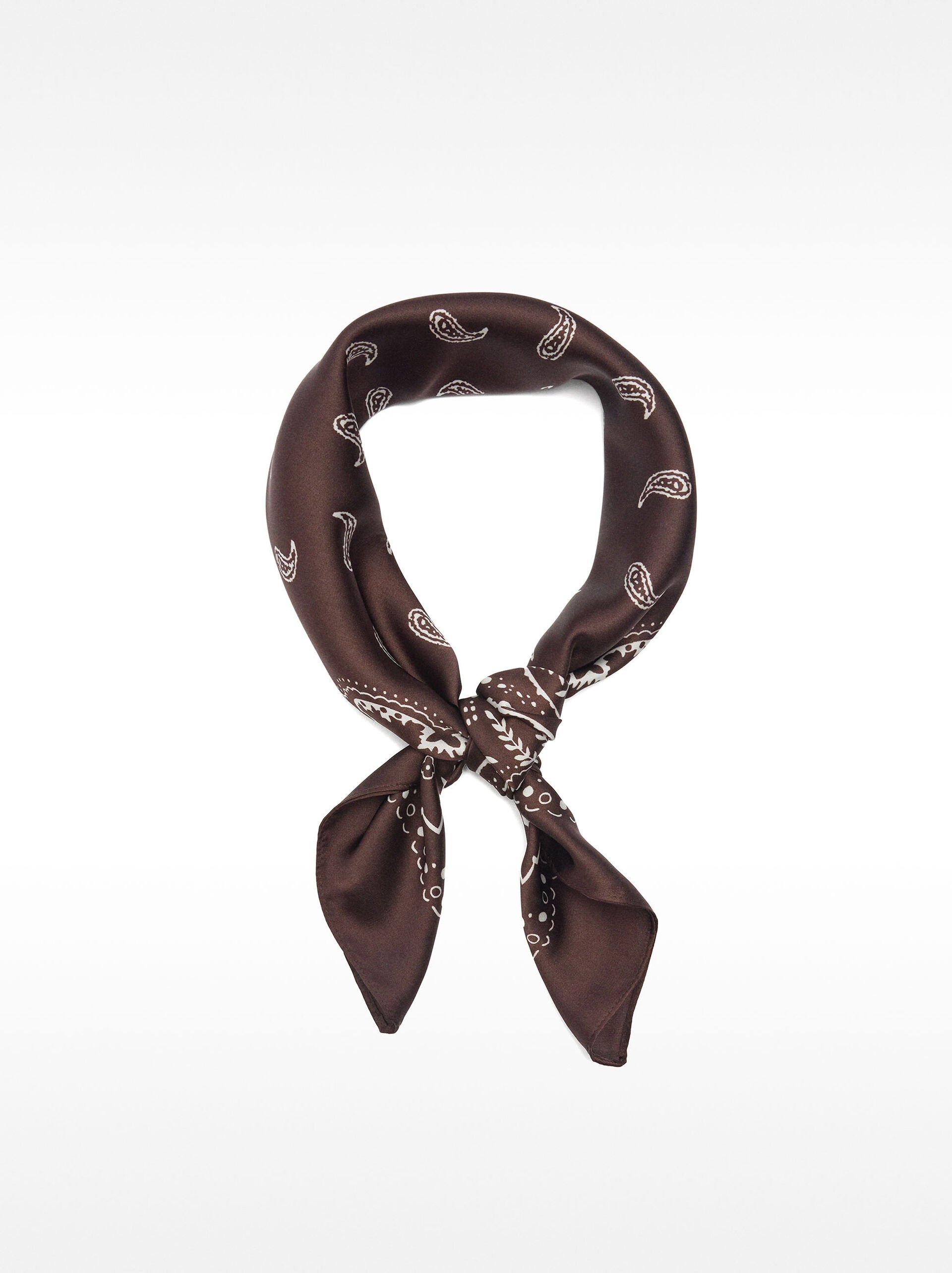Printed square scarf image number 3.0