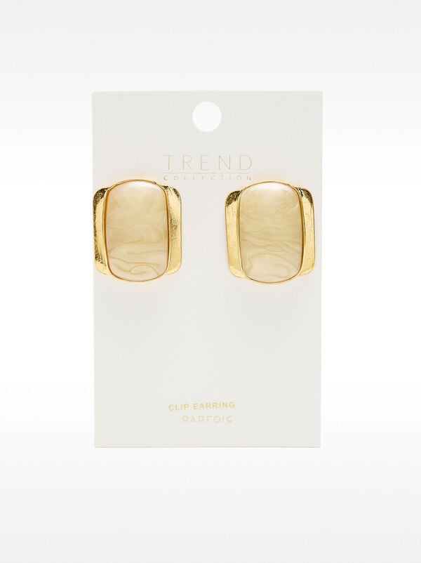 Maxi rectangular earrings