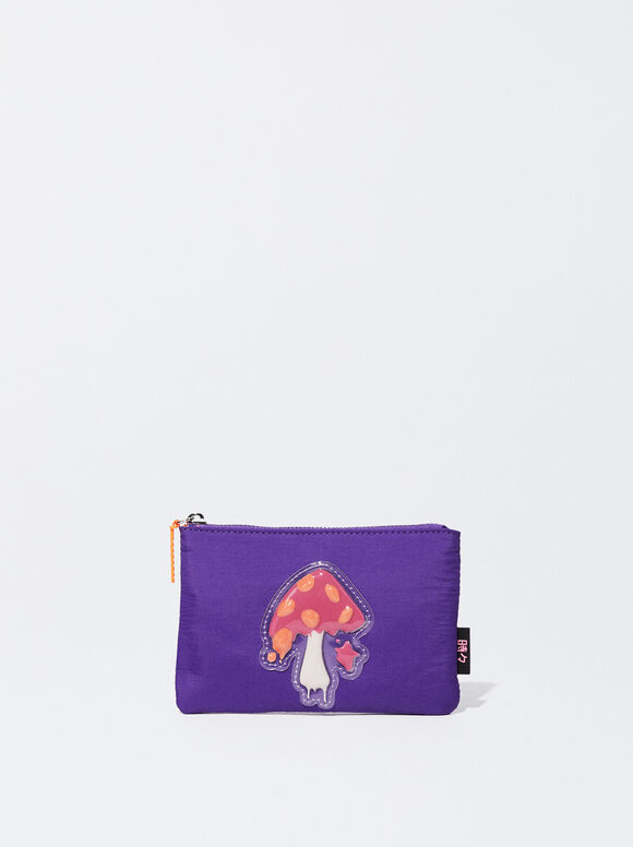 Nylon Rinted Multi-Purpose Bag, Purple, hi-res