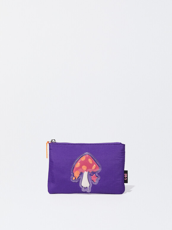 Nylon Rinted Multi-Purpose Bag, Purple, hi-res