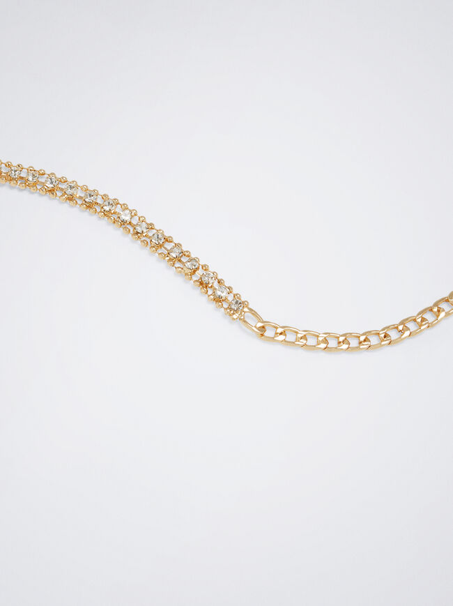 Golden Bracelet With Zirconia image number 2.0