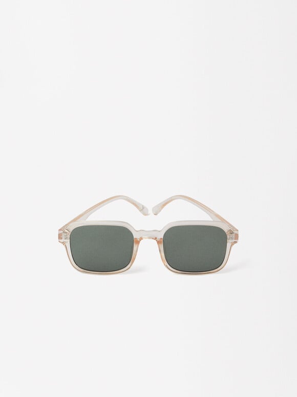 Square Sunglasses, Grey, hi-res